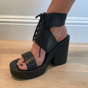 Vintage Platform Wedge Sandals